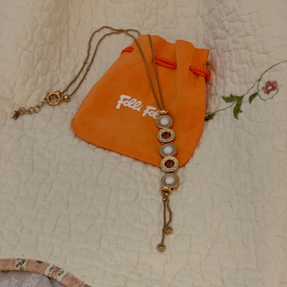 Follie Follie Rose gold necklace